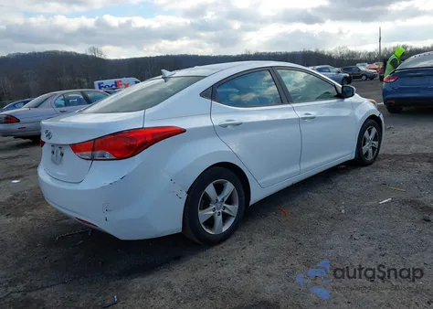 2013 Hyundai Elantra Gls from USA, damaged, VIN 5NPDH4AEXDH273581